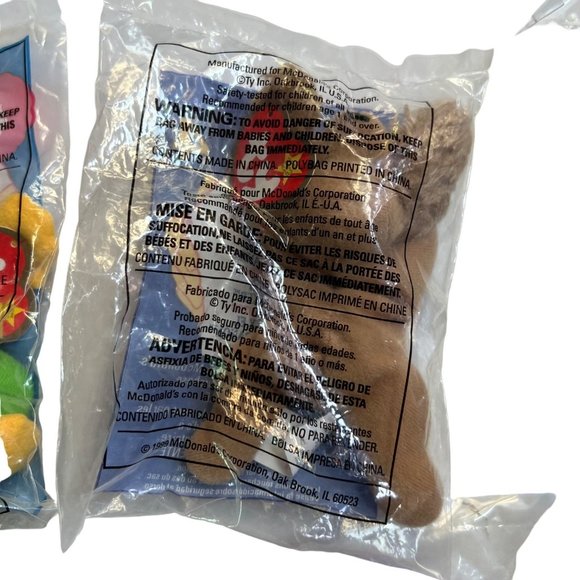 1999 McDonalds Ty Teeny Beanie Baby Full Set 12 Factory Sealed Tags Plush Stuffy - Picture 5 of 13